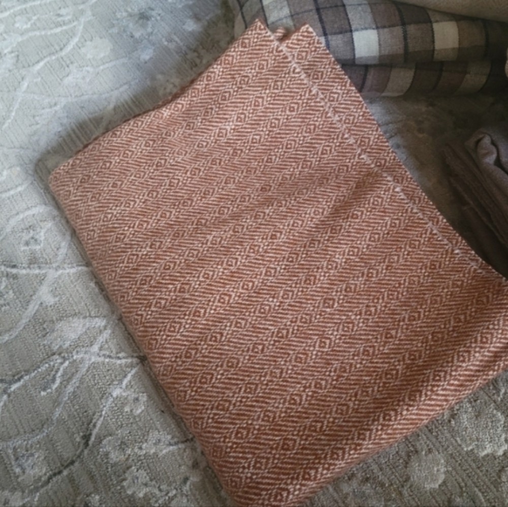 Woolen fabric coral paprika 1.5 yards